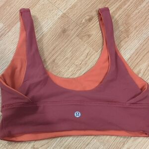 lululemon athletica Women's Sports Bra - Pink and Orange